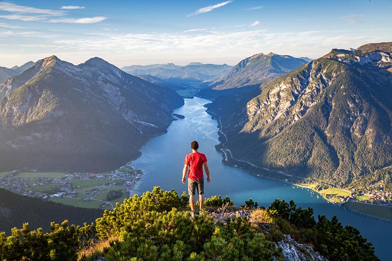 Achensee from a viewpoint on the Bärenkopf