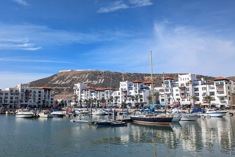 Hilltop Oufella overlooking the pretty marina