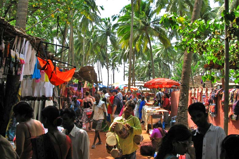 Anjuna Beach flea market, Goa, India