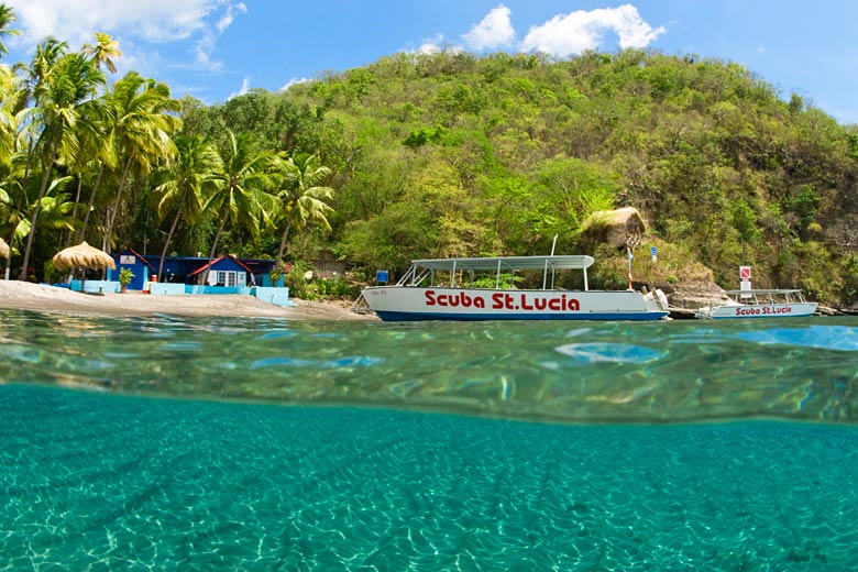 Begin your underwater adventure in Anse Chastanet