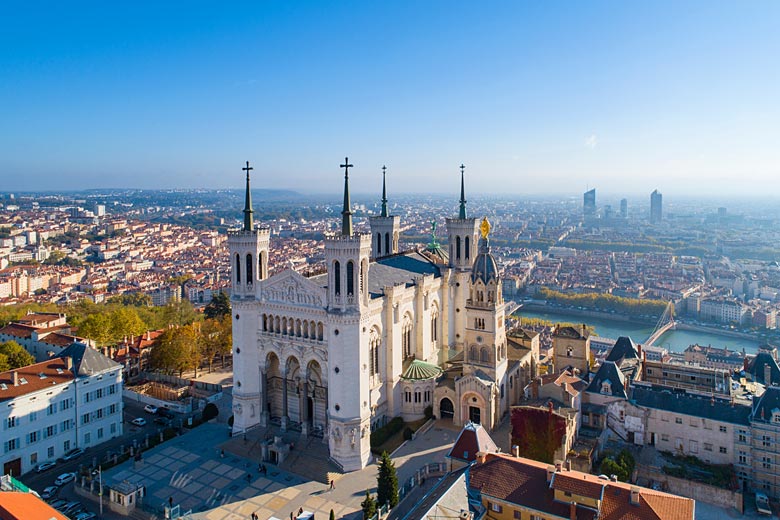 Lyon's 19th-century Basilica of Notre Dame de Fourvière