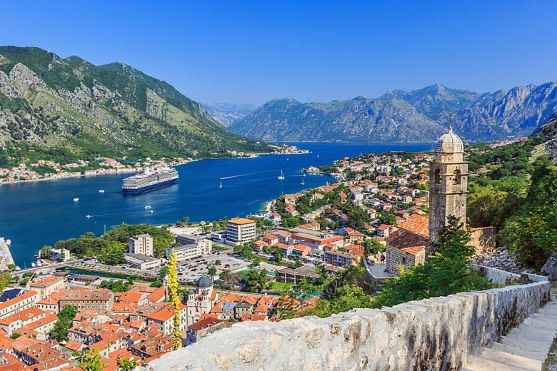 Kotor from the steps up to St John's Fortress