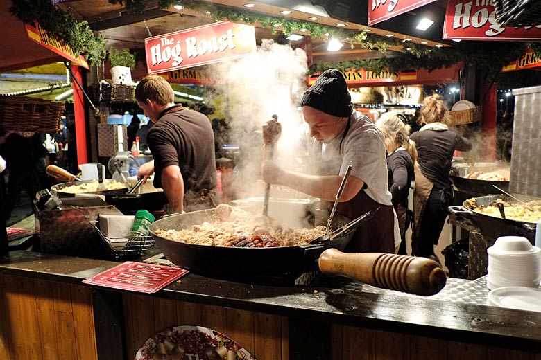 All about the food at Southbank Christmas Market, London