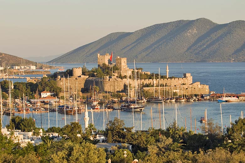 Bodrum Castle at sunset, Bodrum and Izmir Coast, Turkey