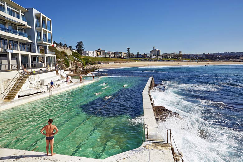 Dive into the seawater pool at Bondi Icebergs