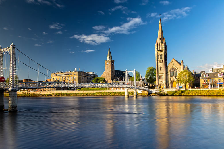 Greig Street footbridge over the River Ness in Inverness