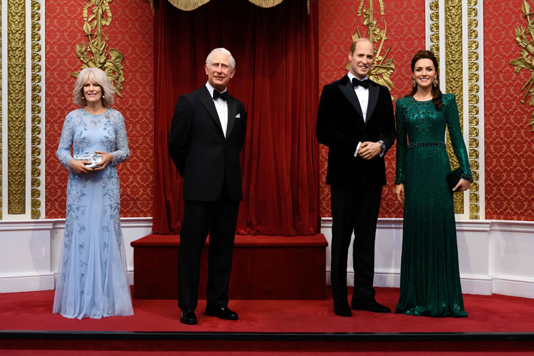 British royal family at Madame Tussauds London, UK