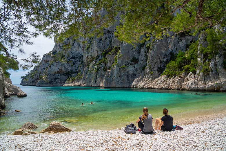 Tranquil bay at Calanque d'Envau, Calanques National Park