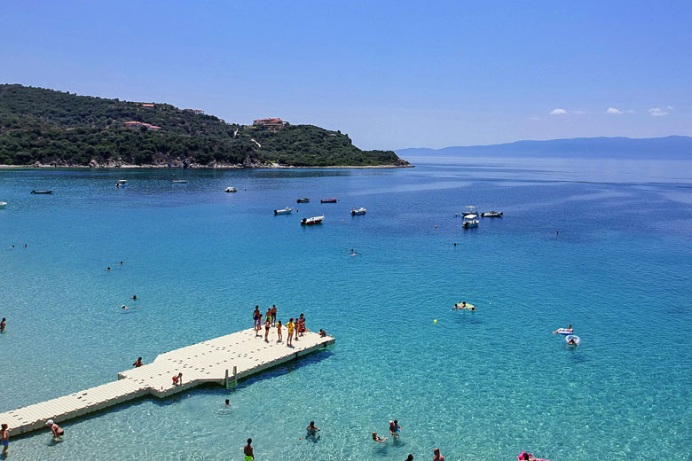 The calm seas of Halkidiki on Ammouliani Island