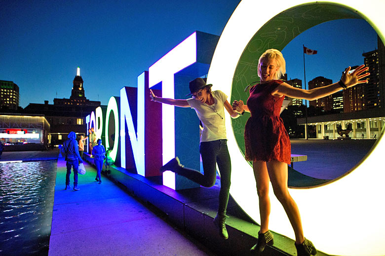 Celebrating gay rights in Toronto, Canada