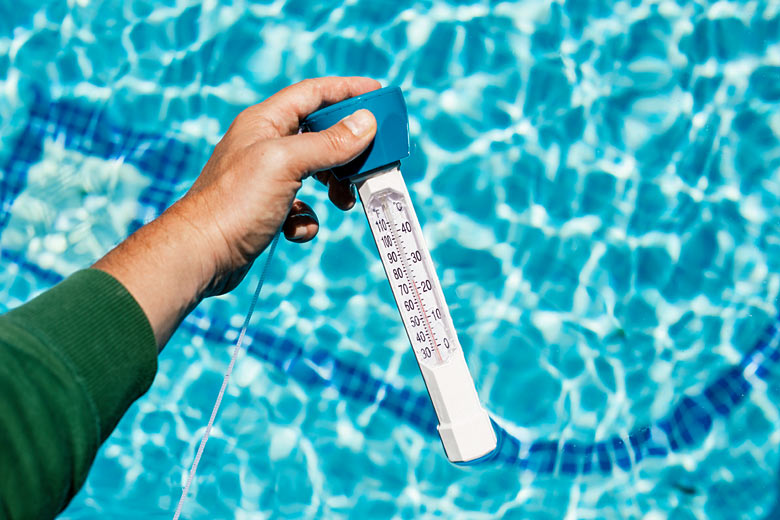 Pool temperatures near 30°C are best for comfort