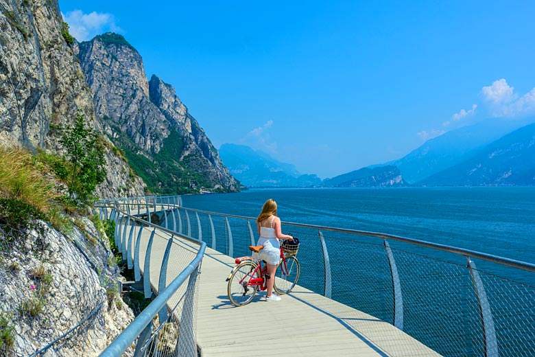 The Ciclopista del Garda at Limone