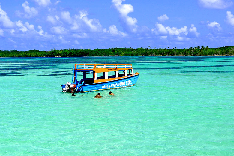 The clear, shallow waters of Nylon Pools