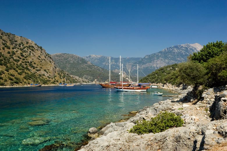 Enjoy the coastline at Gemiler, Turkey