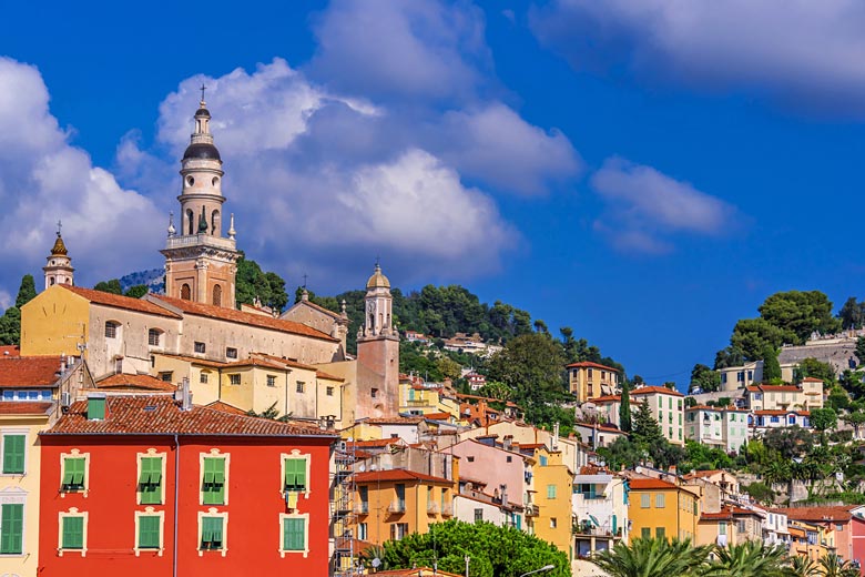 The colours and steep slopes of Menton