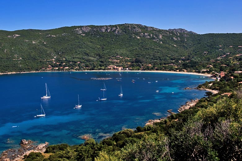 Beach and village of Campomoro