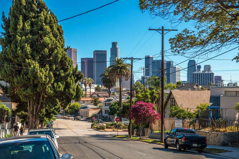 Downtown LA at the height of summer