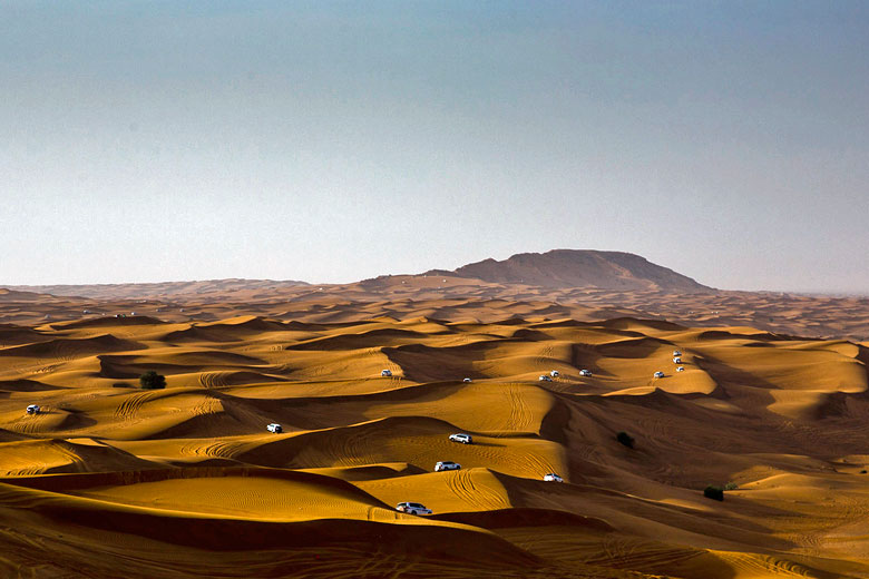 Dune bashing in Dubai