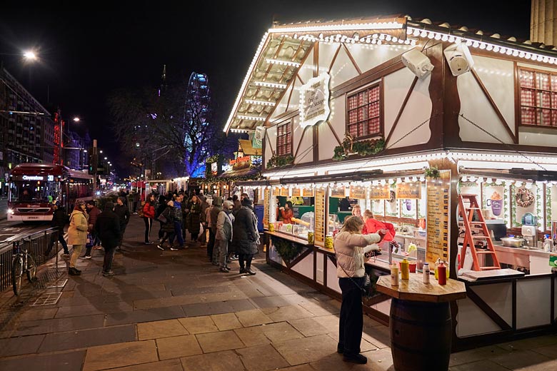 The many stalls of Edinburgh Christmas Market