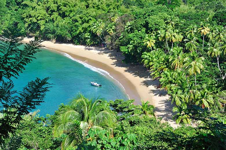 The calm waters of Englishman's Bay, Tobago