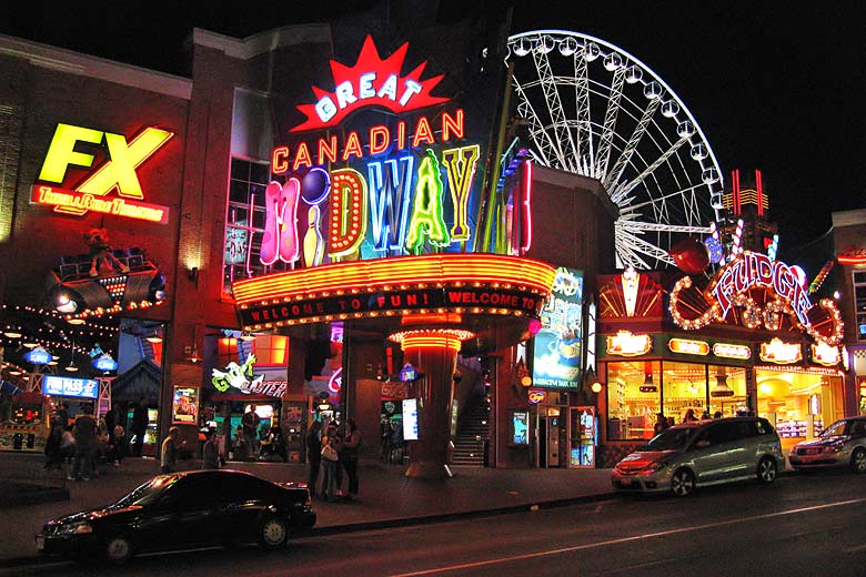 Find fun among the neon at Great Canadian Midway