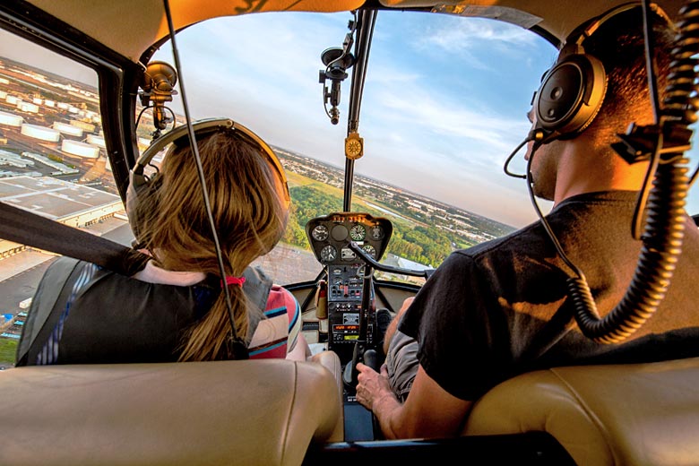 Treating the whole family to a helicopter ride