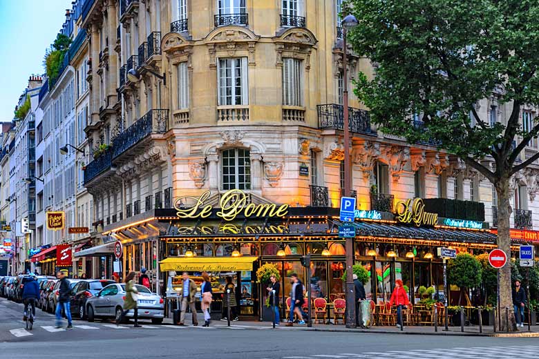 The lively streets of Montparnasse