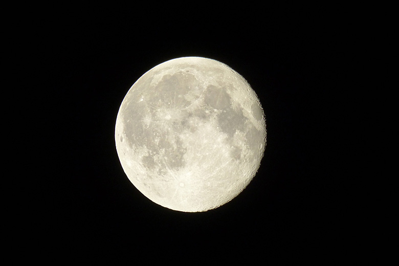 Full moon on a clear night