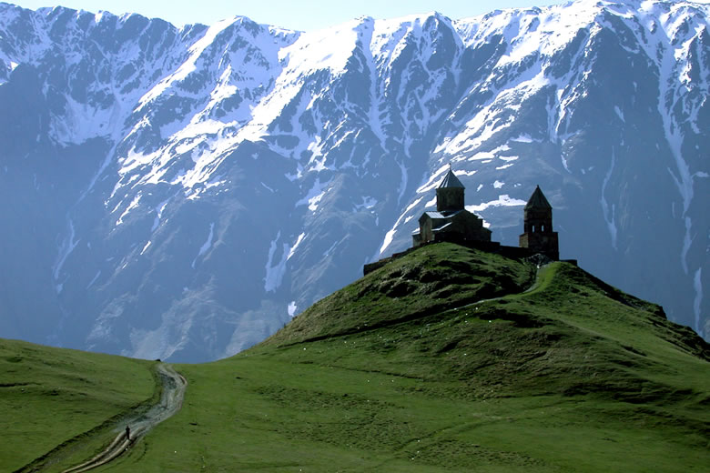 Gergeti Trinity Church, Stepantsminda in Georgia