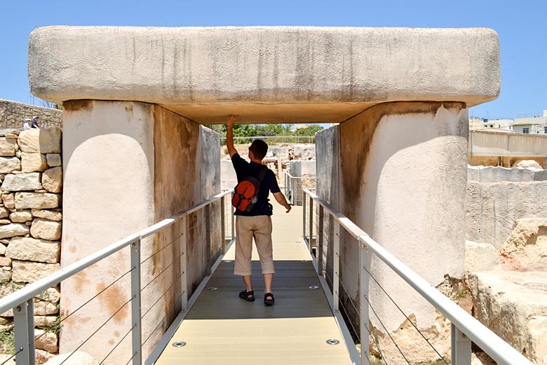 Exploring the Ggantija temples, Gozo