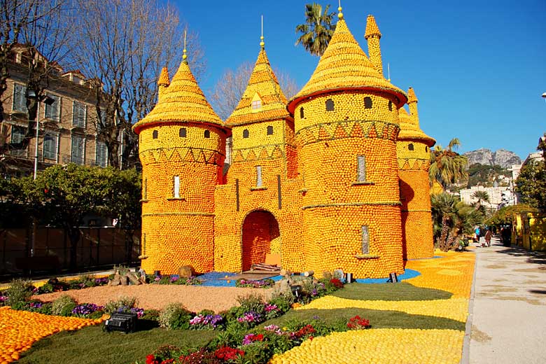 Splendid citrus sculptures at the Menton Lemon Festival