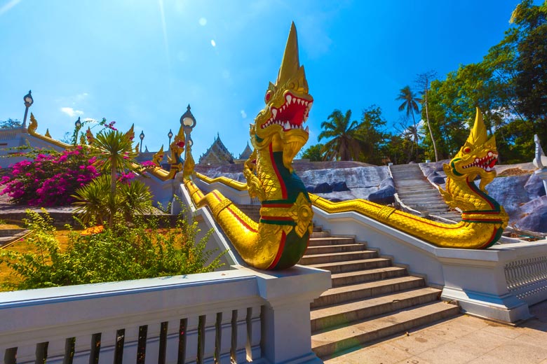 Naga serpents at the White Temple