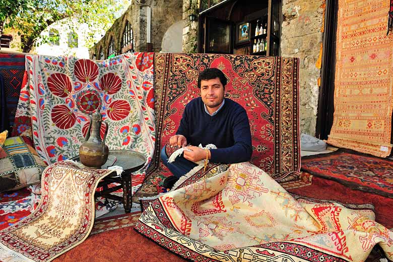 Handwoven carpets, Marmaris bazaar