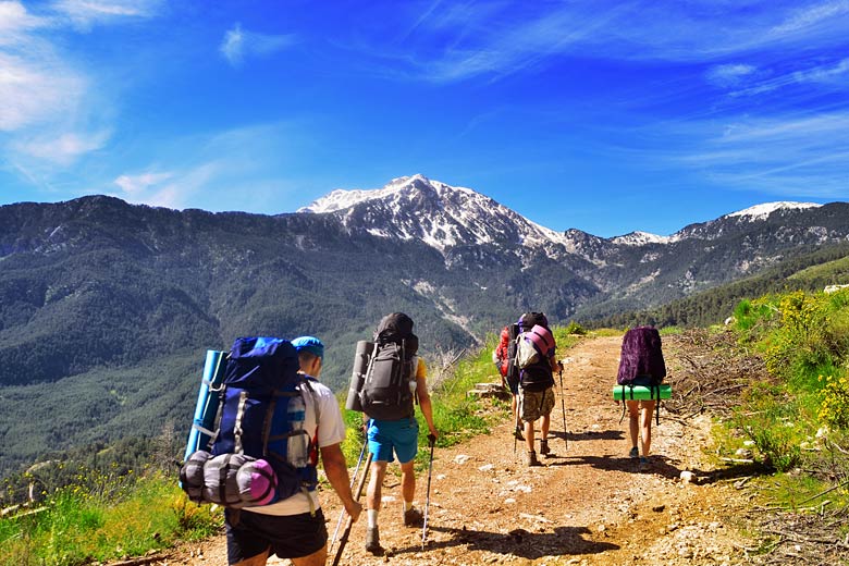 Hiking towards Mount Tahtali near Antalya