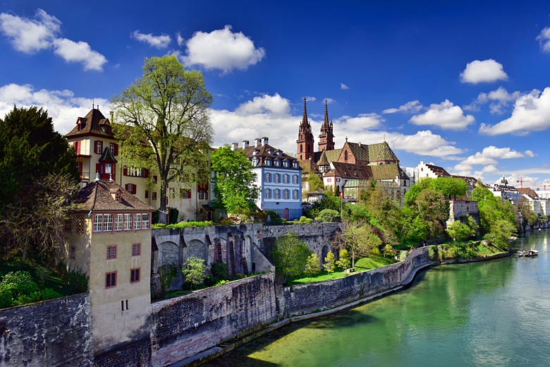 Old Basel from the Wettstein Bridge