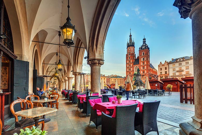 Soak up the atmosphere in Krakow's Main Market Square