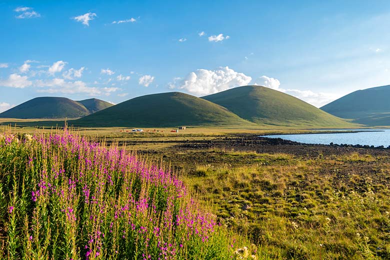 Lake Akna in the Gegham Mountains, Armenia