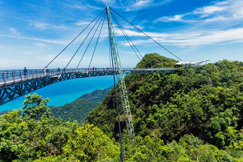 The sweeping Langkawi Sky Bridge, Malaysia