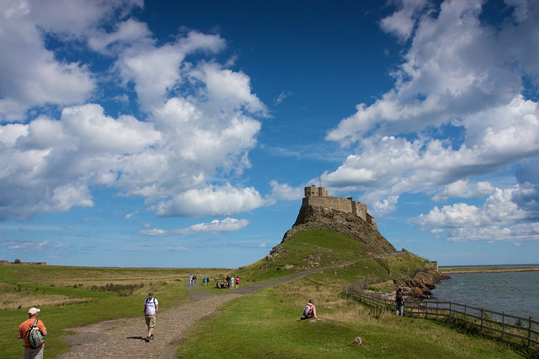 The unmistakable mount of Lindisfarne Castle, Holy Island