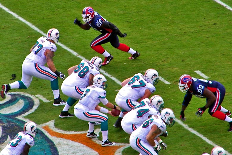 Miami Dolphins at the Hard Rock Stadium, Miami