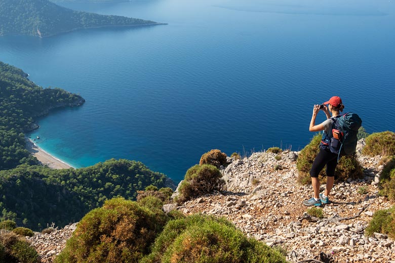 The mountainous coast of southwest Turkey