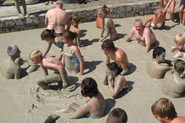 Mud baths at Dalyan, Turkey