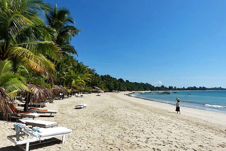 Ngapali Beach, 150 miles northwest of Yangon