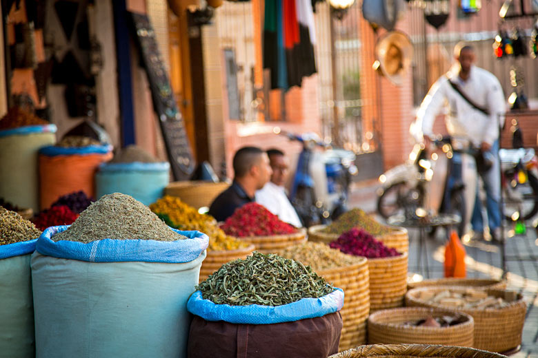 Shop in the old town of Marrakech, Morocco