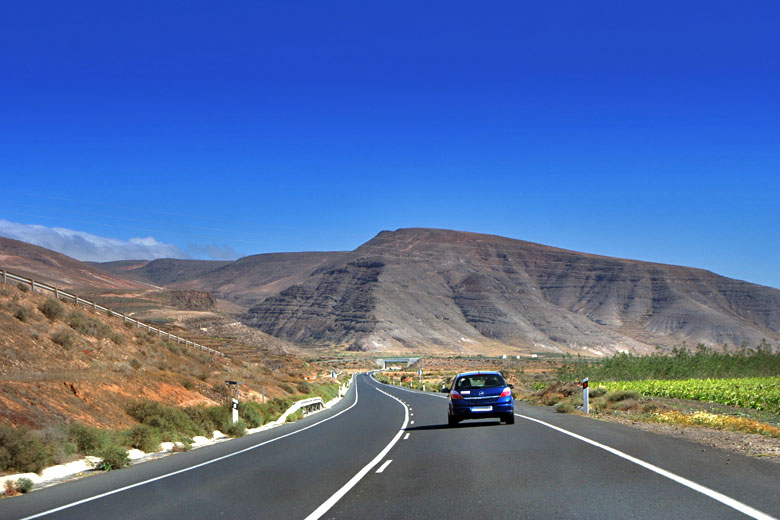 Open road in Lanzarote, Canaries