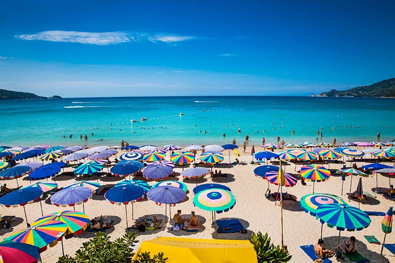 Soft sandy stretch of Patong Beach, Phuket