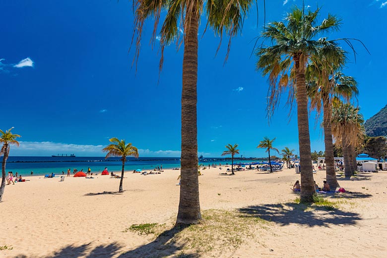 The soft sands of Playa de Las Teresitas