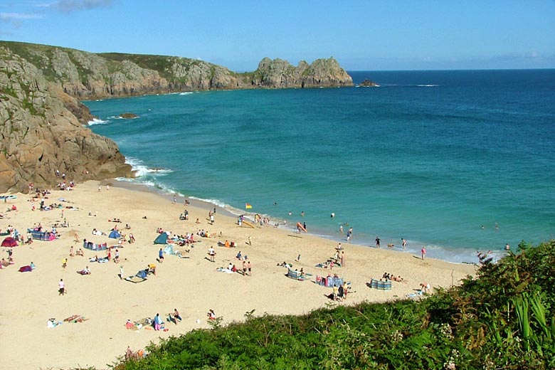 Caribbean-like Porthcurno Beach