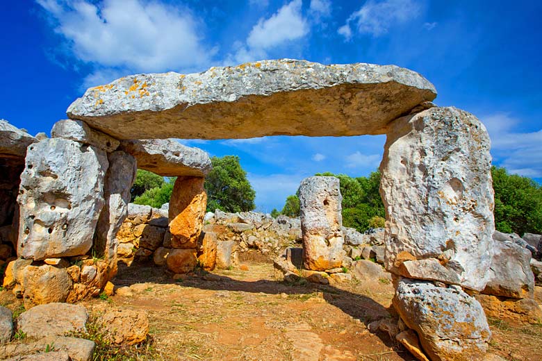 Part of the prehistoric remains of a settlement at Torre d'en Galmés