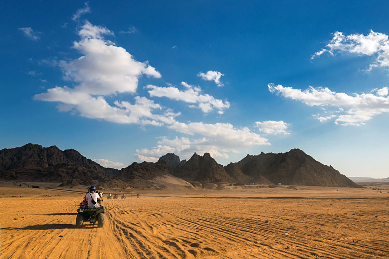 Making tracks on quad bikes from Sharm El Sheikh